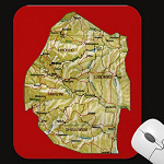 Swaziland Map Mousepad
