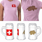 Switzerland Flag plus Map Design
