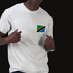 Tanzania Flag Map Basic T-Shirt