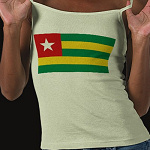 Togo Flag Map Spaghetti Top