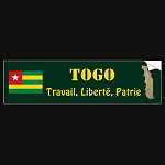 Togo Flag Map Text Bumper Sticker