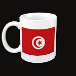Tunisia Flag Map Classic Mug