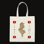 Tunisia Map Flag Border Bag