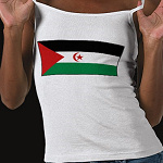 Western Sahara Flag Map Spaghetti Top