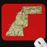 Western Sahara Map Mousepad