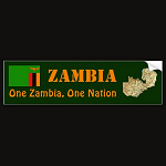 Zambia Flag Map Text Bumper Sticker