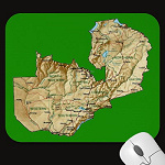 Zambia Map Mousepad