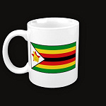 Zimbabwe Flag Map Classic Mug