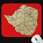 Zimbabwe Map Mousepad